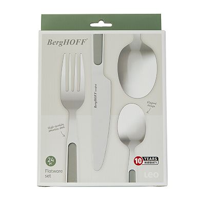 BergHOFF Leo Balance 24-Piece Stainless Steel Flatware Set