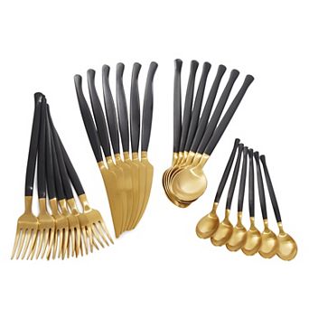 BergHOFF DiNA Evolve 24 pc Stainless Steel Flatware Set