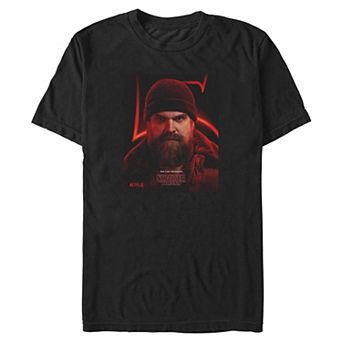 Big & Tall Stranger Things Chief Hopper Poster Graphic Tee