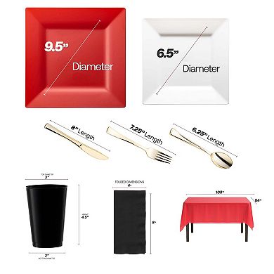Signature Series Boutique All-In-One Tableware Suite Set for 20 Guests
