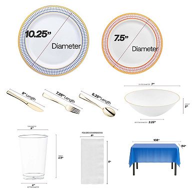 Grand Celebration Boutique All-In-One Tableware Suite Set for 20 Guests