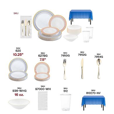 Grand Celebration Boutique All-In-One Tableware Suite Set for 20 Guests