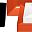 Orange White Black