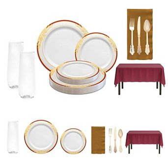 Grand Celebration Boutique All-In-One Tableware Suite Set for 20 Guests