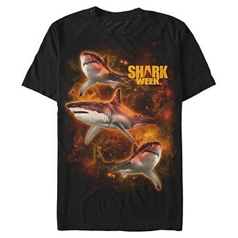 Big & Tall Shark Week Space Sharks Graphic Tee