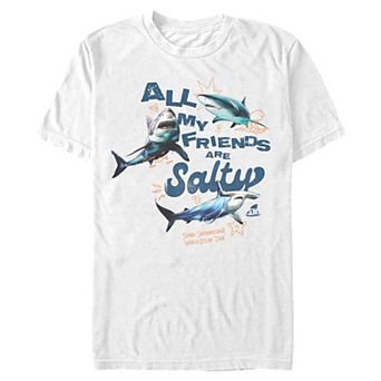 Big & Tall Shark Week All My Friends Are Salty Graphic Tee
