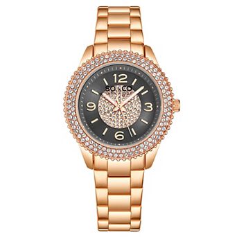 Madison 5532 38mm Quartz Watch with Crystals on Bezel and Inner Dial Stainless Steel Bracelet 18mm