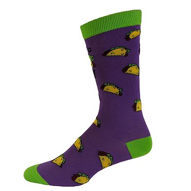 Women's Let's Taco Bout It Socks Funny Cinco De Mayo Taco Tuesday Novelty Footwear