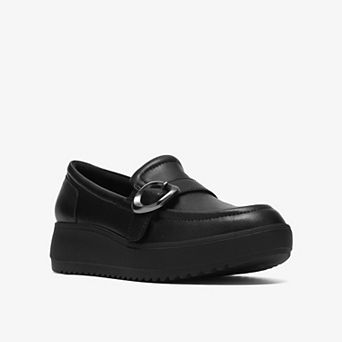 Clarks® Zylah Vine Women's Slip-On Loafer Shoes With Buckle Detail