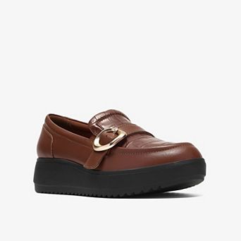 Clarks® Zylah Vine Women's Slip-On Loafer Shoes With Buckle Detail