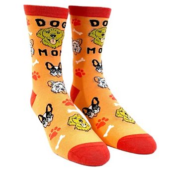 Women's Dog Mom Socks Funny Pet Puppy Animal Lover Mothers Day Graphic Footwear
