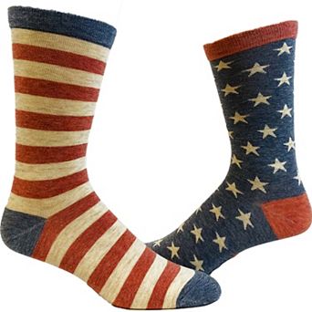 Women's Stars and Stripes Socks Festive 4th Of July Independence Day Patriot Footwear