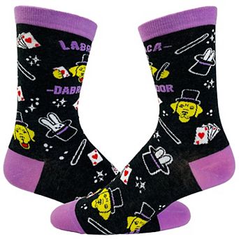 Women's Labracadabra Socks Funny Labrador Magic Footwear for Pet Dog Lover