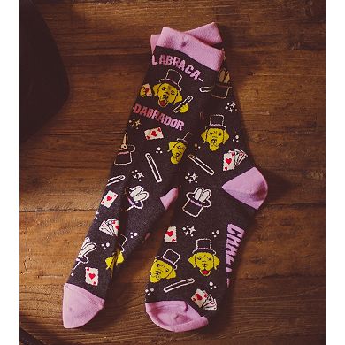 Women's Labracadabra Socks Funny Labrador Magic Footwear for Pet Dog Lover