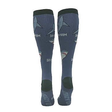 Unisex Shark Da Dum Funny Novelty Compression Socks for Women and Men