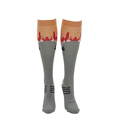 Unisex Shark Bite Funny Novelty Compression Socks for Women and Men