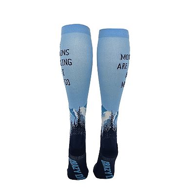 Unisex The Mountains Are Calling and I Must Go Hiking Compression Socks for Men and Women