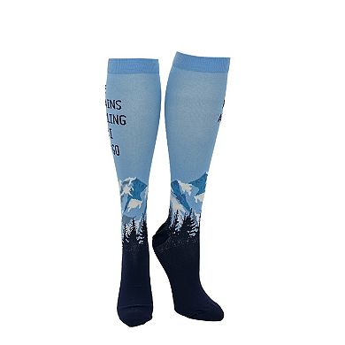 Unisex The Mountains Are Calling and I Must Go Hiking Compression Socks for Men and Women