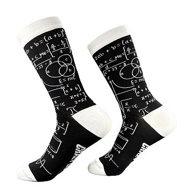 Women's Professional Overthinker Socks Funny Sarcastic Math Graphic Novelty Footwear For Ladies