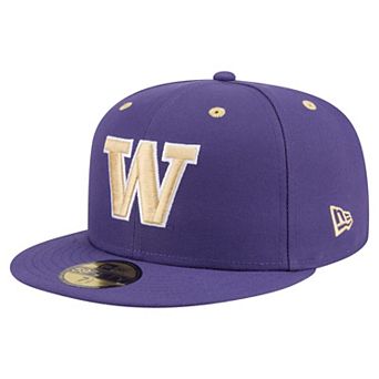 Men's New Era Purple Washington Huskies On-Field Baseball Fitted Hat