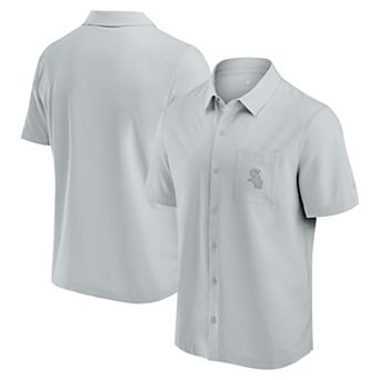 Men's Fanatics Gray Chicago White Sox Front Office Button-Up Shirt