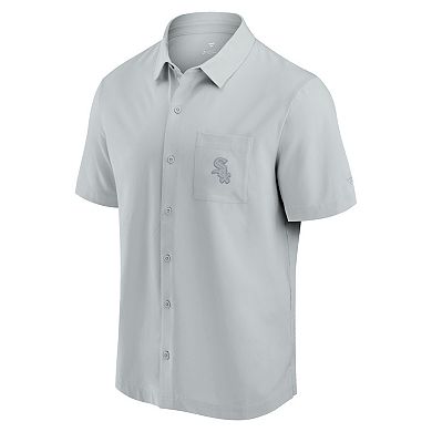 Men's Fanatics Gray Chicago White Sox Front Office Button-Up Shirt