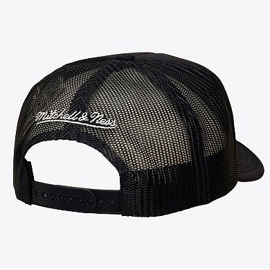 Men's Mitchell & Ness Navy Seattle Kraken Head Coach Trucker Adjustable Hat