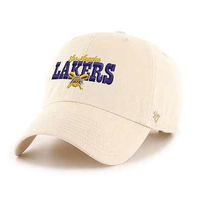 Women's '47 Natural Los Angeles Lakers Bow Stack Clean Up Adjustable Hat