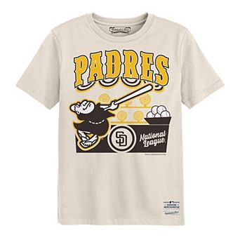 Preschool Mitchell & Ness Cream San Diego Padres Step Back Up T-Shirt