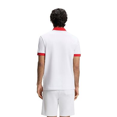 Men's Hugo Boss White England Lux Paddy Polo