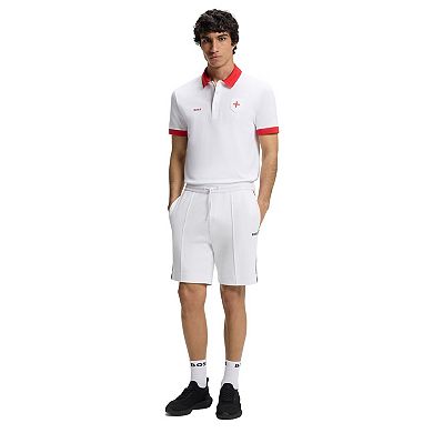 Men's Hugo Boss White England Lux Paddy Polo