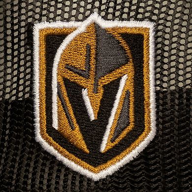 Men's Mitchell & Ness Black Vegas Golden Knights Head Coach Trucker Adjustable Hat