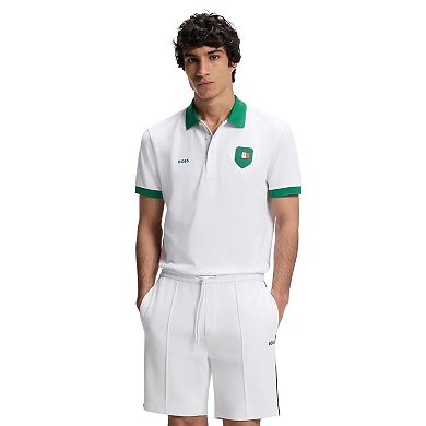Men's Hugo Boss White Mexico Lux Paddy Polo