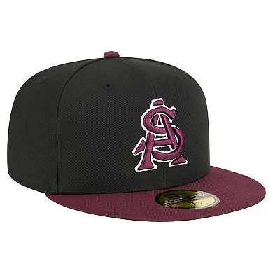 Men's New Era Black Arizona State Sun Devils On-Field Baseball Fitted Hat