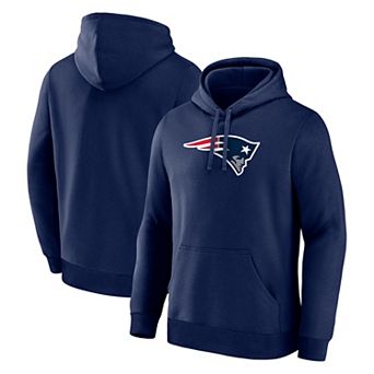 Men's Logo Athletic Navy New England Patriots Primary Logo Hoodie