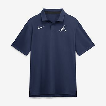 Men's Nike Navy Atlanta Braves Tour Dri-FIT Polo