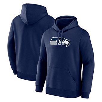 Men's Logo Athletic College Navy Seattle Seahawks Primary Logo Hoodie