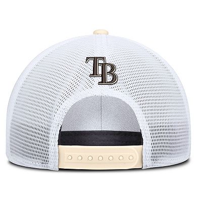 Men's Nike Natural/White Tampa Bay Rays Rise Dri-FIT Trucker Adjustable Hat​