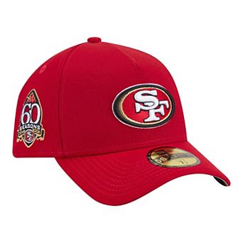 Men's New Era Scarlet San Francisco 49ers A-Frame 59FORTY Adjustable Hat