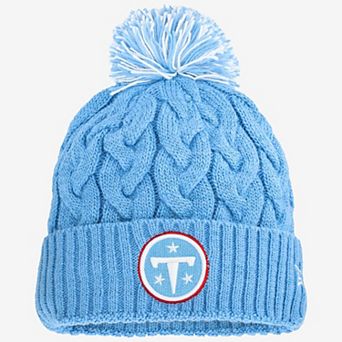Women's New Era Light Blue Tennessee Titans Cozy Cable Knit Hat