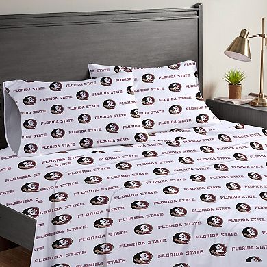 Pegasus Florida State Seminoles Four-Piece Full Sheet Set
