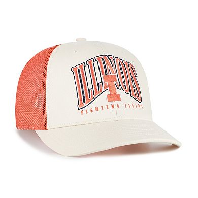 Men's '47 Natural Illinois Fighting Illini Drawbridge Trucker Adjustable Hat