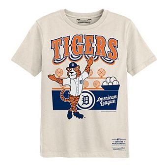 Preschool Mitchell & Ness Cream Detroit Tigers Step Back Up T-Shirt