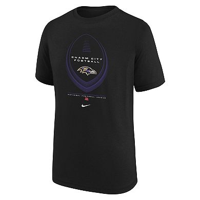 Youth Nike Purple Baltimore Ravens Icon Legend Dri-FIT T-Shirt