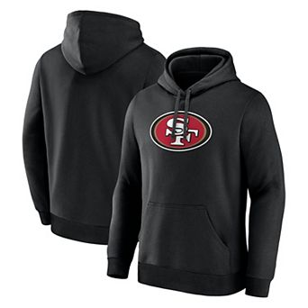 Men's Logo Athletic Black San Francisco 49ers Primary Logo Hoodie