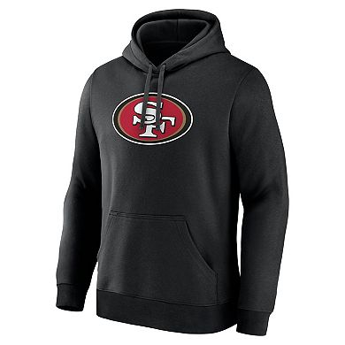 Men's Logo Athletic Black San Francisco 49ers Primary Logo Hoodie