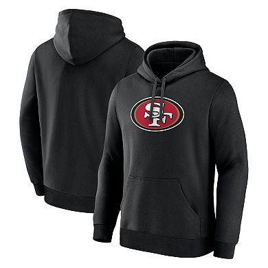 Men's Logo Athletic Black San Francisco 49ers Primary Logo Hoodie