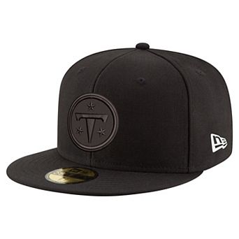 Men's New Era Black Tennessee Titans Black on Black 59FIFTY Fitted Hat