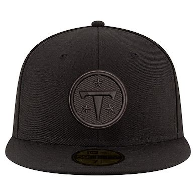 Men's New Era Black Tennessee Titans Black on Black 59FIFTY Fitted Hat