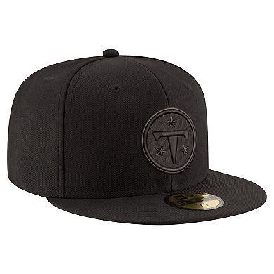 Men's New Era Black Tennessee Titans Black on Black 59FIFTY Fitted Hat